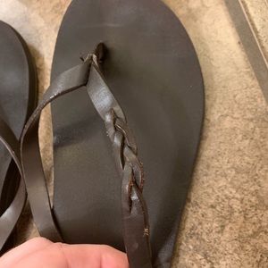 American Eagle Outfitters Shoes - American Eagle leather braided flip flops American Eagle Outfitters Shoes - American Eagle leather braided flip flops